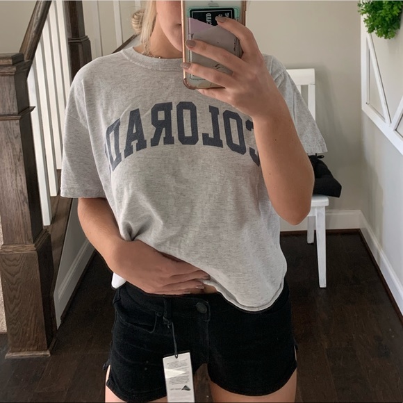 Black jean shorts NWT - Picture 1 of 4